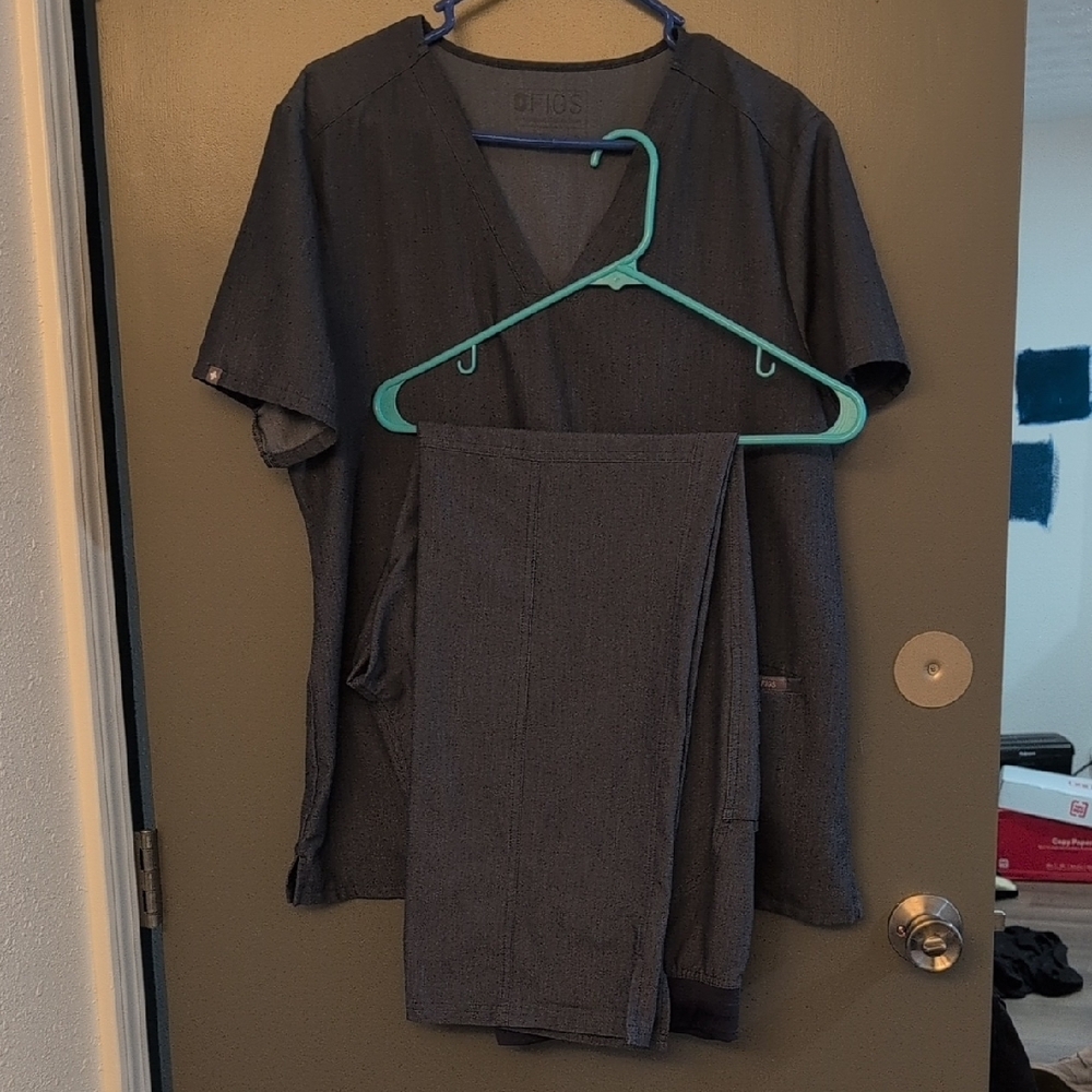 Figs Denim Scrub Set Xl
